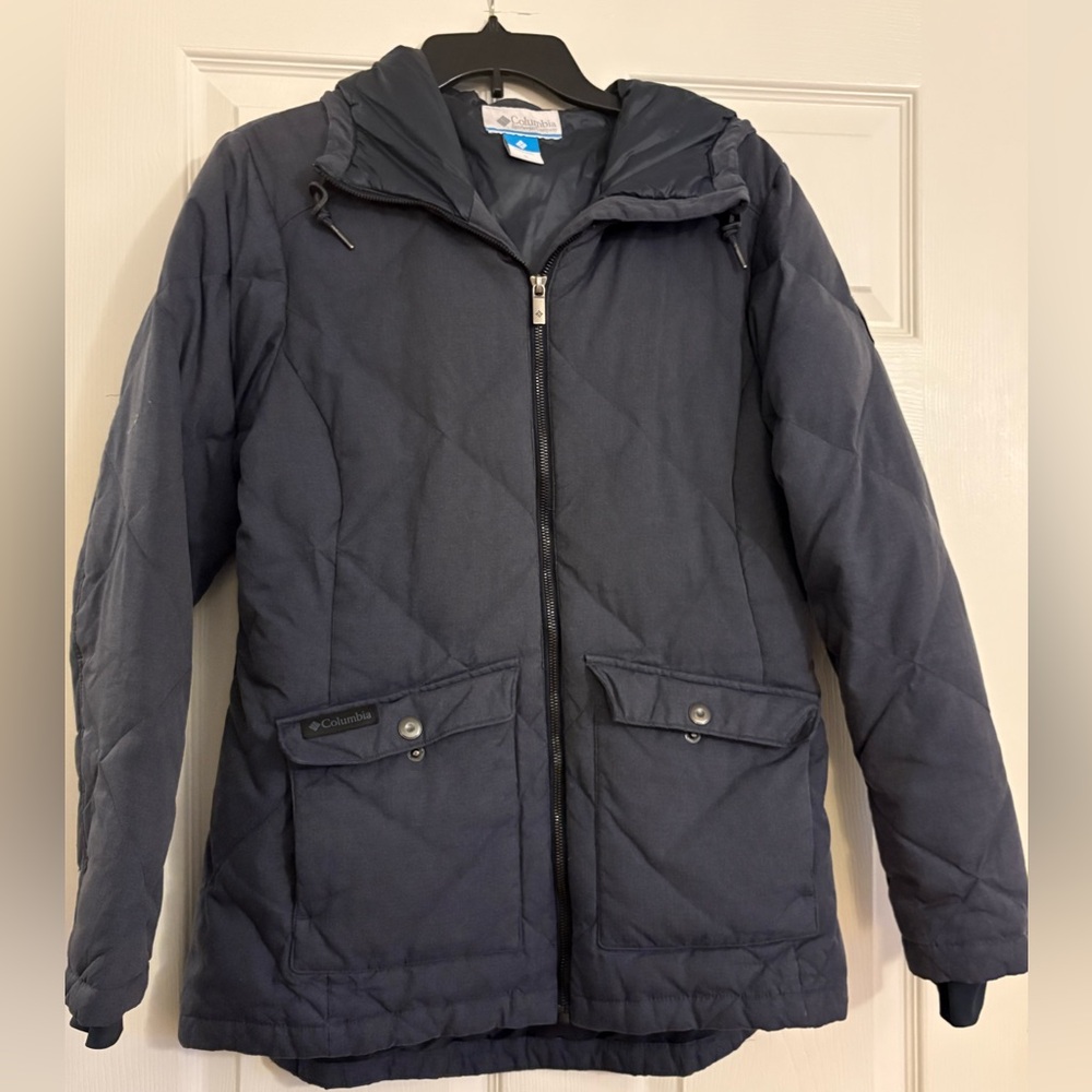 Columbia Navy Jacket with Hood